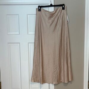 Elegant Tan A-Line Women's Skirt